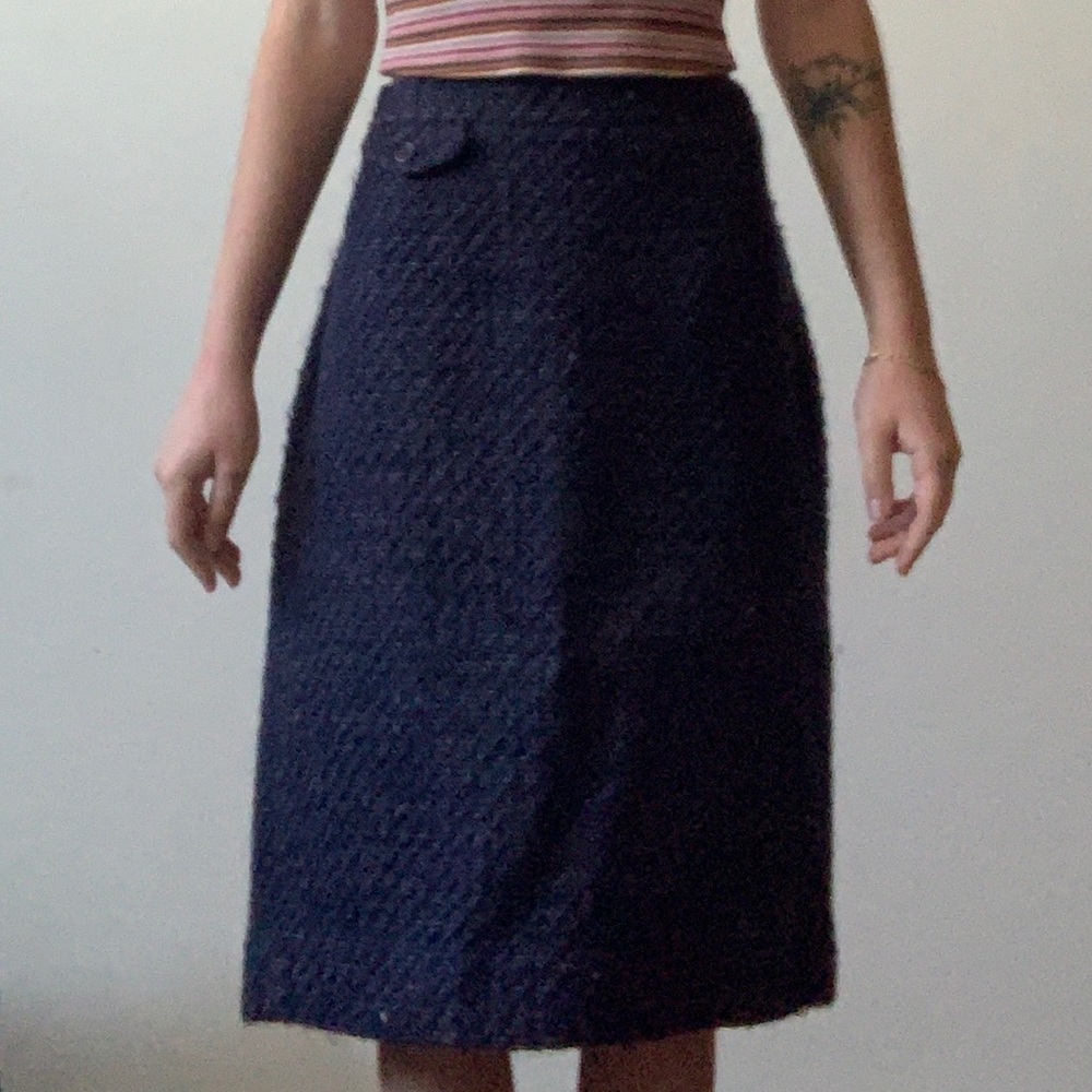 Navy Blue Pencil Skirt